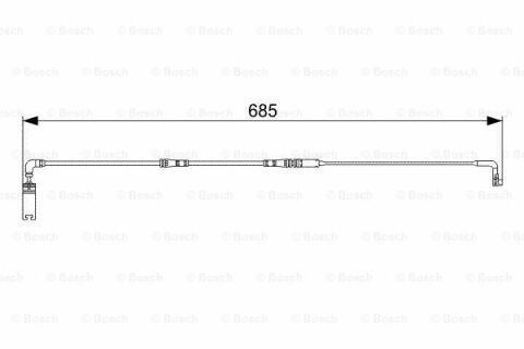 BMW 5 E60 520d 2.0 2005-2010 Bosch Arka Balata Fişi