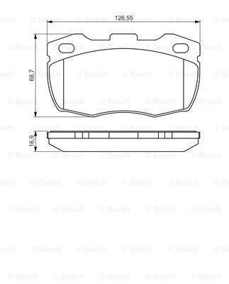 Land Rover Discovery 1 2.5TDI 1993-1998 Bosch Ön Balata NETPAR5269