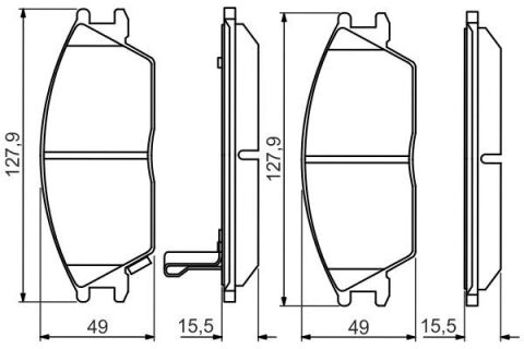 Hyundai Getz 1.4 2005-2012 Bosch Ön Balata (G4EE)