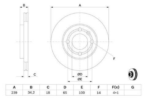 Volkswagen Polo 1.4 1999-2002 Bosch Ön Disk 2 Adet
