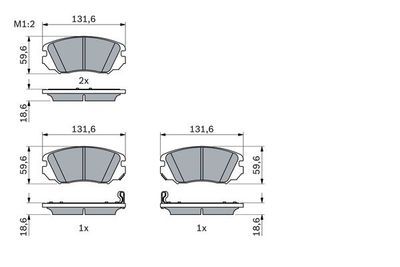 Opel Insignia A 2.0CDTI 2008-2017 Bosch Ön Balata 132mm NETPAR3168