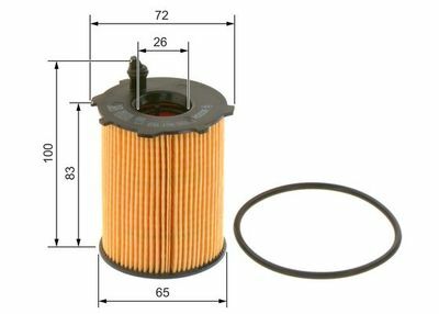 Fiat 500C 0.9 2010-2017 Bosch Yağ Filtresi NETPARP7159