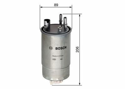 Fiat Punto 1.3MJ 2012-2013 Bosch Mazot Filtresi N2049
