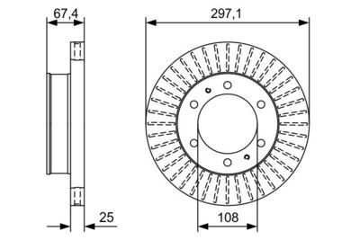 Toyota Hilux 3.0D4D 2006-2015 Bosch Ön Disk 298mm 2 Adet (1KD)