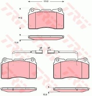Alfa Romeo 159 1.9JTDM 2005-2008 TRW Ön Balata