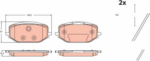 Citroen C5 Aircross 1.6 2018-2025 TRW Ön Balata NETPAR26588