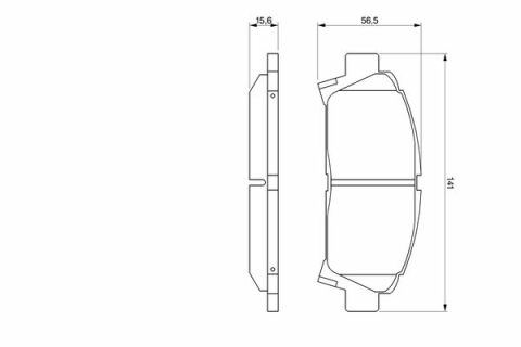 Toyota Avensis T22 (97-03) 1.6 2000-2002 Bosch Ön Balata NETPAR21961
