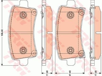 Opel Insignia A 1.6CDTI 2015-2017 TRW Arka Balata