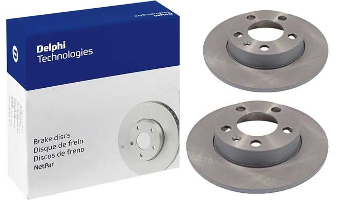 Volkswagen Bora 1.6 1998-2005 Delphi Arka Disk 232mm NETPAR034T 2 Adet