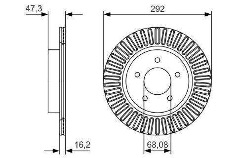 Nissan X-Trail 1.5 2022-2026 Bosch Arka Disk (292 mm) 2 Adet (KR15)
