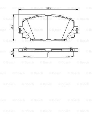 Toyota Yaris P13 (11-20) 1.3 2011-2014 Bosch Ön Balata