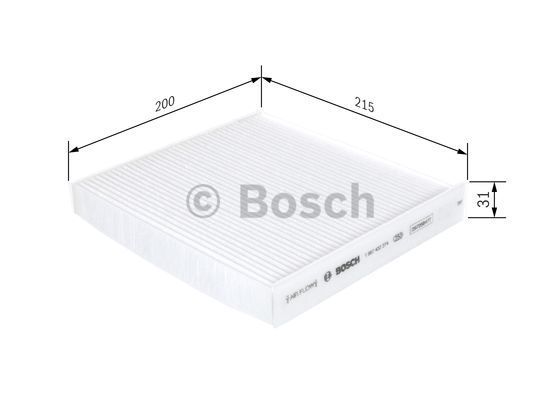 Mitsubishi Lancer 1.8 2008-2017 Bosch Polen Filtresi