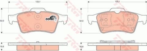 Nissan Primera 1.6 2001-2010 TRW Arka Balata