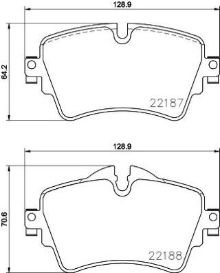 BMW X1 F48 16d sD 1.5 2015-2019 Bosch Ön Balata NETPAR4736