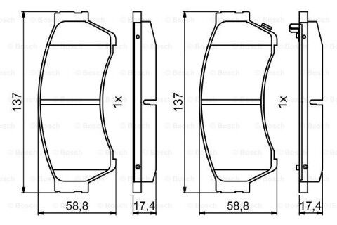 Mazda 6 2.0 2007-2012 Bosch Ön Balata NETPAR4860