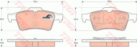 Mazda 3 1.6 2003-2006 TRW Arka Balata