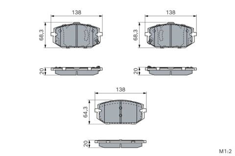 Hyundai Tucson 1.6CRDi 2021-2026 Bosch Ön Balata NETPAR26731 (D4FE)
