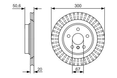 BMW 1 F40 118i 1.5 2019-2024 Bosch Arka Disk Havalı 2 Adet