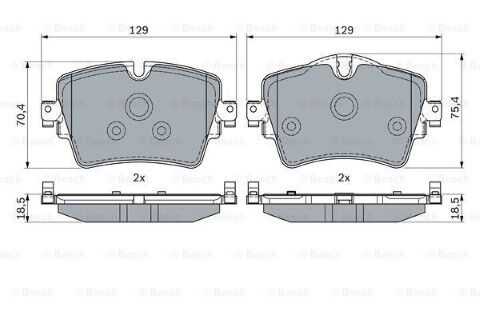 BMW 1 F40 118i 1.5 2019-2024 Bosch Ön Balata NETPAR25617