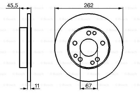 Mercedes 190 Serisi (201) E 1.8 1990-1993 Bosch Ön Disk 2 Adet