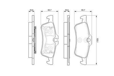 Toyota Yaris P9 (05-11) 1.3 2005-2011 Bosch Arka Balata NETPAR23716 (1NR-2SZ)
