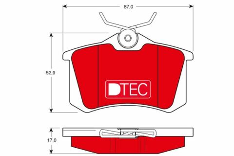 Citroen C3 Aircross 1.6HDi 2017-2018 TRW DTEC Arka Balata (BHX-BHY-BHZ)