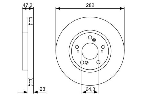 Honda Civic 1.4 2008-2011 Bosch Ön Disk NETPARBD1205 2 Adet