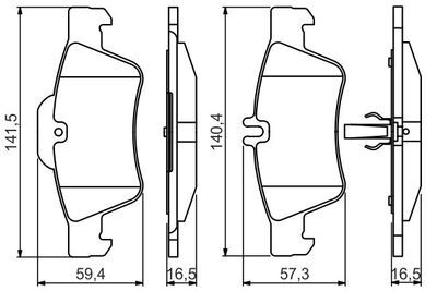 Mercedes E Serisi (212) E250CDI 2.1 2008-2016 Bosch Arka Balata NETPAR23334