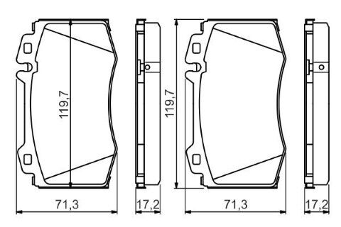 Mercedes CLS (219) CLS 320CDI 3.0 2007-2011 Bosch Ön Balata NETPAR23271