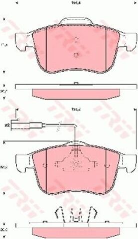 Alfa Romeo 159 1.9JTS 2005-2008 TRW Ön Balata NETPAR1647