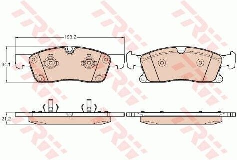 Mercedes GLE Serisi (166) 350d 4MATIC 3.0 2015-2018 TRW Ön Balata