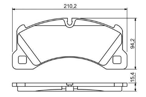 Porsche Macan 3.0d 2014-2018 Bosch Ön Balata 24295