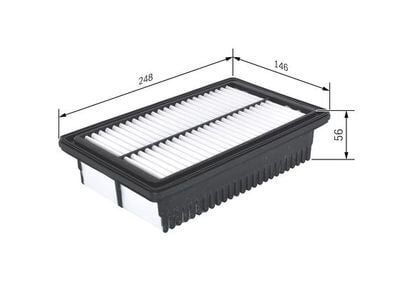 Hyundai i20 1.4 MPI 2020-2024 Bosch Hava Filtresi S0558