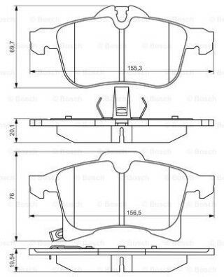 Opel Corsa E 1.0 2014-2018 Bosch Ön Balata NETPAR23844