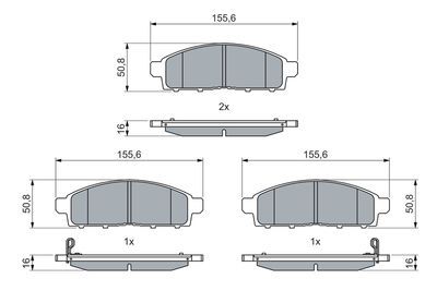 Mitsubishi L200 2.3DI-D 2019-2021 Bosch Ön Balata