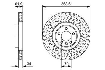 Land Rover Range Rover 4 2.0Si4 2017-2021 Bosch Ön Disk 380mm 2 Adet