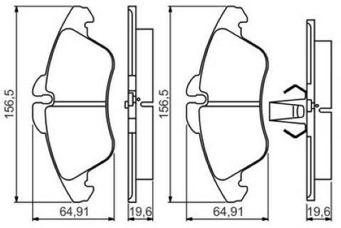 Mercedes Sprinter 312 D 2.9 1995-2000 Bosch Ön Balata