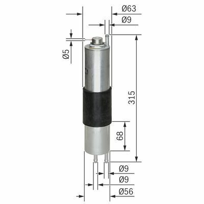 BMW 3 E46 318ti Compact 2.0 2001-2004 Bosch Benzin Filtresi