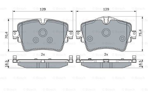 BMW 1 F40 118i 1.5 2019-2024 Bosch Ön Balata NETPAR25617