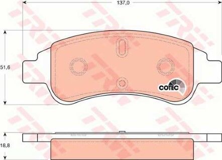 Citroen C-Elyssee 1.6VTi 2012-2014 TRW Ön Balata