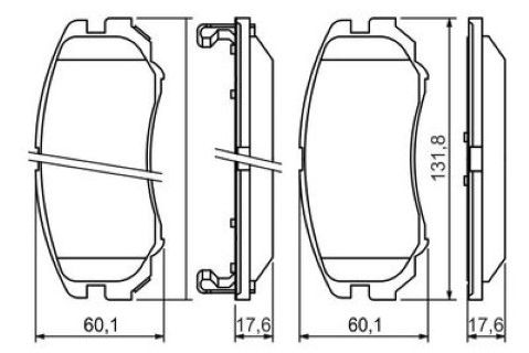 Hyundai Tucson 2.0 2004-2010 Bosch Ön Balata NETPARNET23891