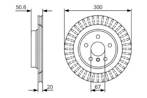BMW 1 F40 118i 1.5 2019-2024 Bosch Arka Disk Havalı 2 Adet