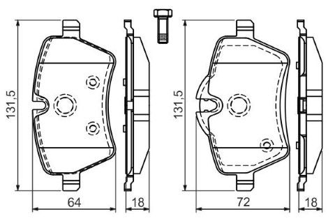 Mini Cooper S R56 1.6 2006-2013 Bosch Ön Balata NETPAR23984