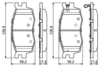 Hyundai i20 1.4 2009-2014 Bosch Ön Balata NETPAR24317