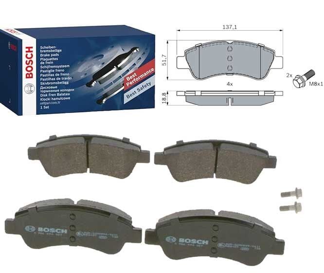 Citroen C4 1.6 2008-2010 Bosch Ön Balata NETPAR23599 (5FW)