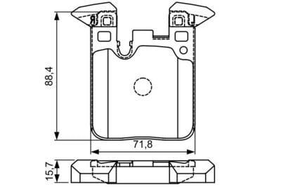 BMW 4 F32 418i 1.5 2016-2020 Bosch Arka Balata NETPAR25029