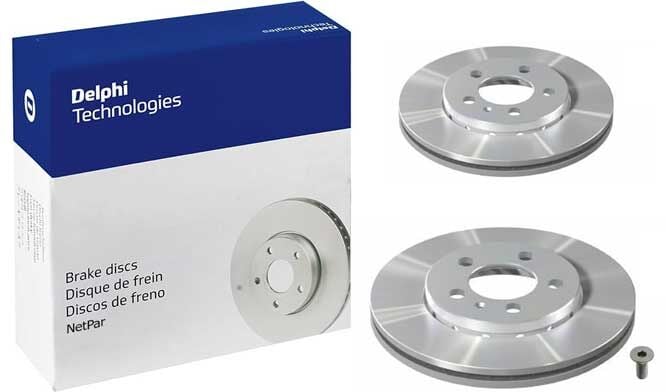 Volkswagen Polo 1.4TDI 2001-2017 Delphi Ön Disk 256mm 2 Adet