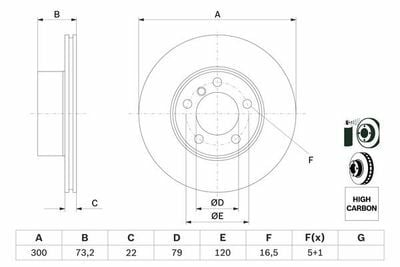 BMW 1 F21 120d 2.0 2015-2019 Bosch Ön Disk 2 Adet