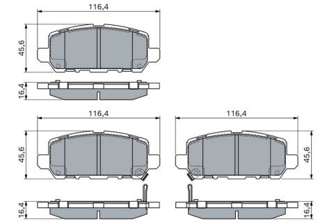 Honda HR-V 1.5VTEC 2015-2021 Bosch Arka Balata