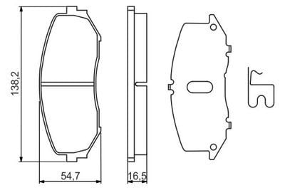 Suzuki Grand Vitara 1.9DDiS 2005-2010 Bosch Ön Balata NETPAR24346
